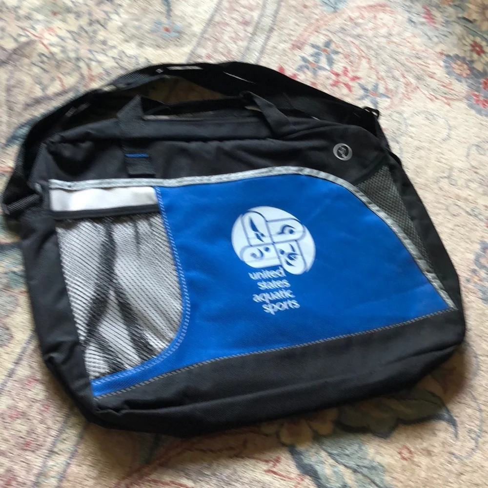 USAS United States Aquatic Sports canvas computer laptop bag